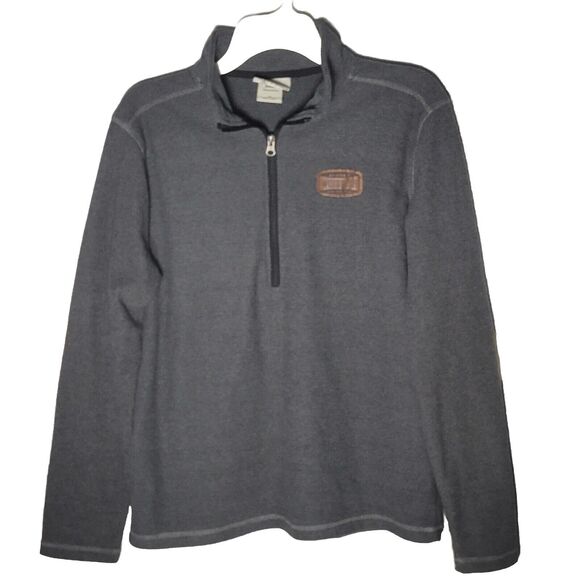 Artisans Mens Gray 1/2 Zip Fleece Pullover Long Sleeve Sweater Size M - Picture 1 of 11